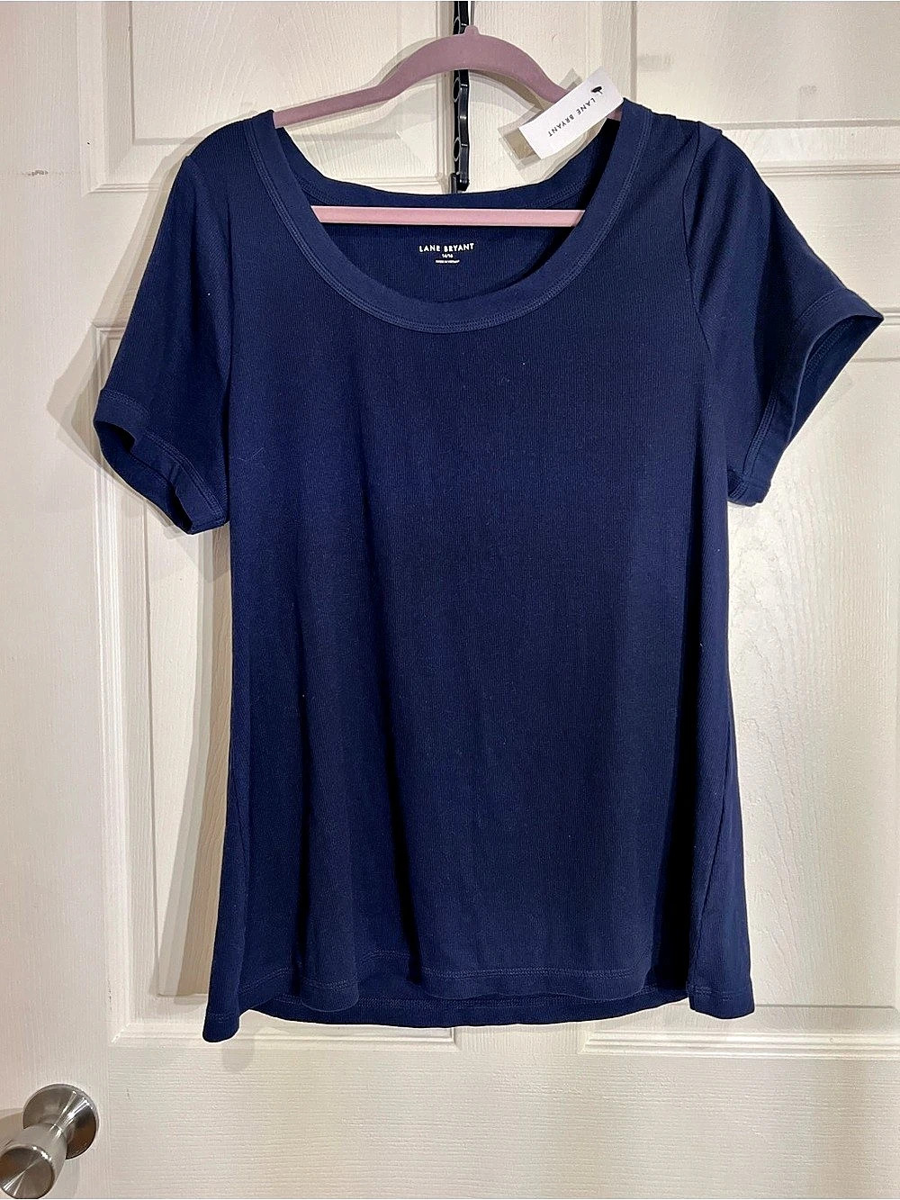 Lane Bryant Short Sleeve Tee in Blue Size XL NWT